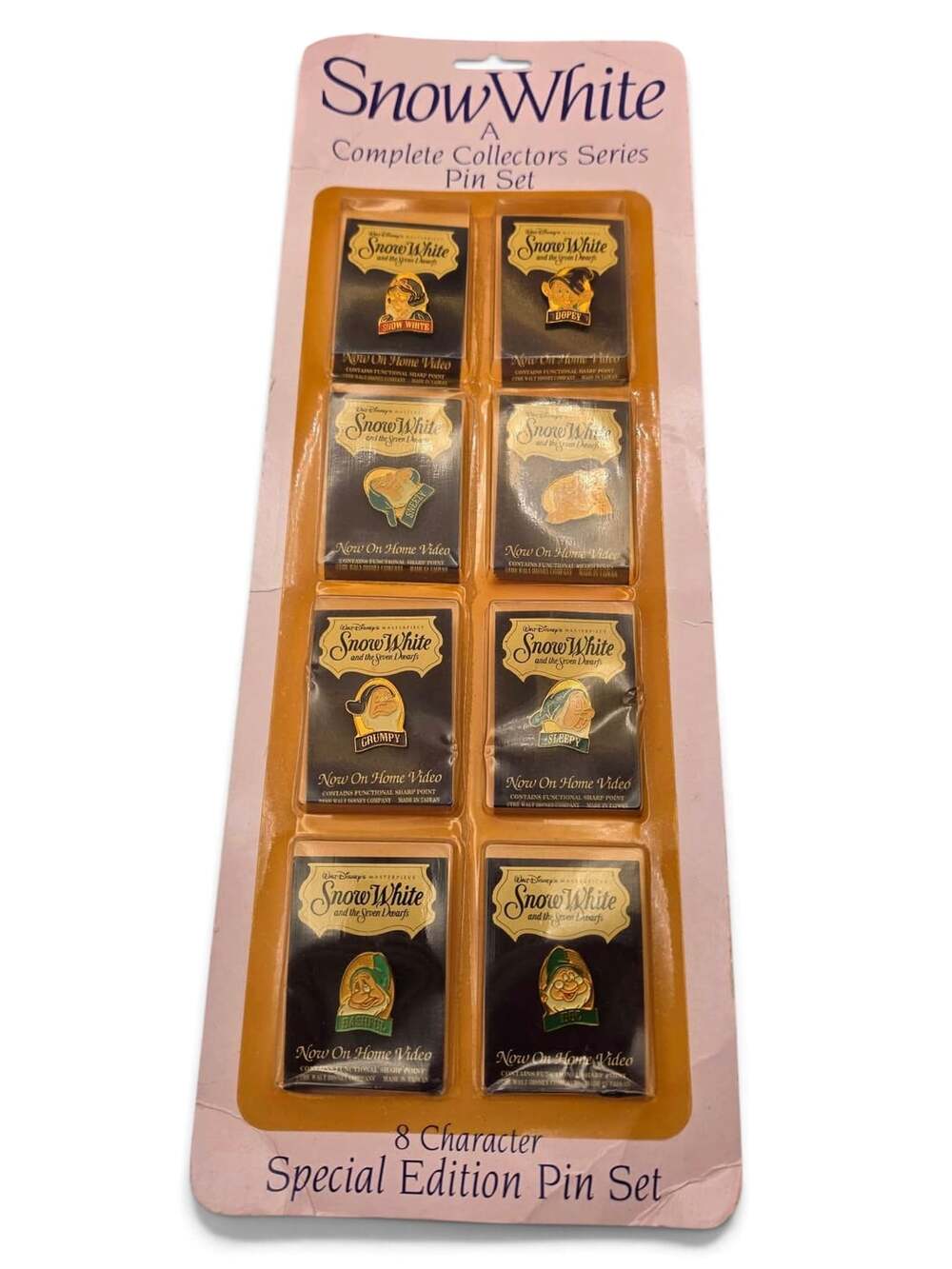 Disney Snow White Complete Collectors Series Pin Set 8 Pins